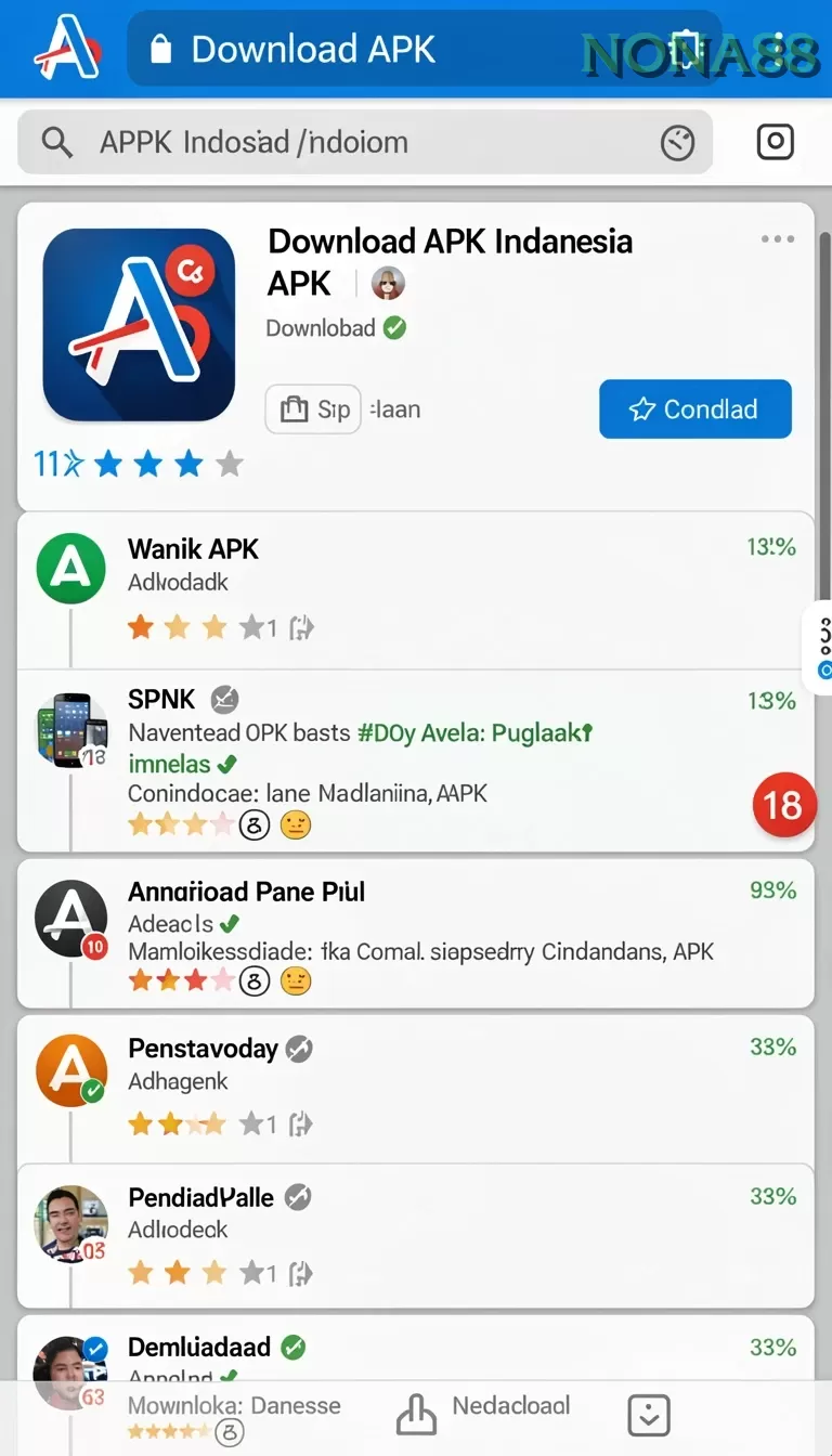 Cuplikan layar 98SPIN — menu navigasi