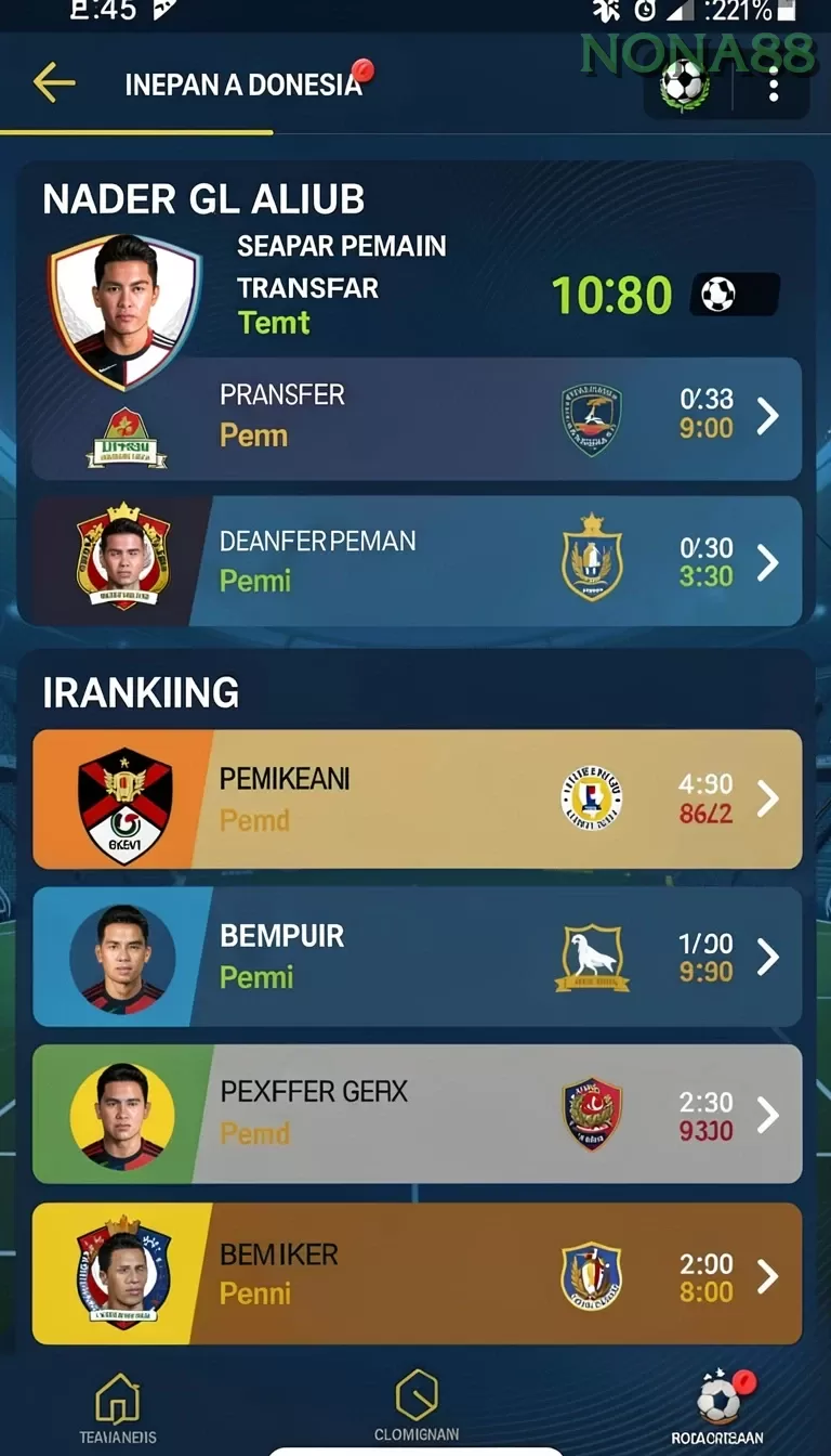 Cuplikan layar HT9 — aktivitas