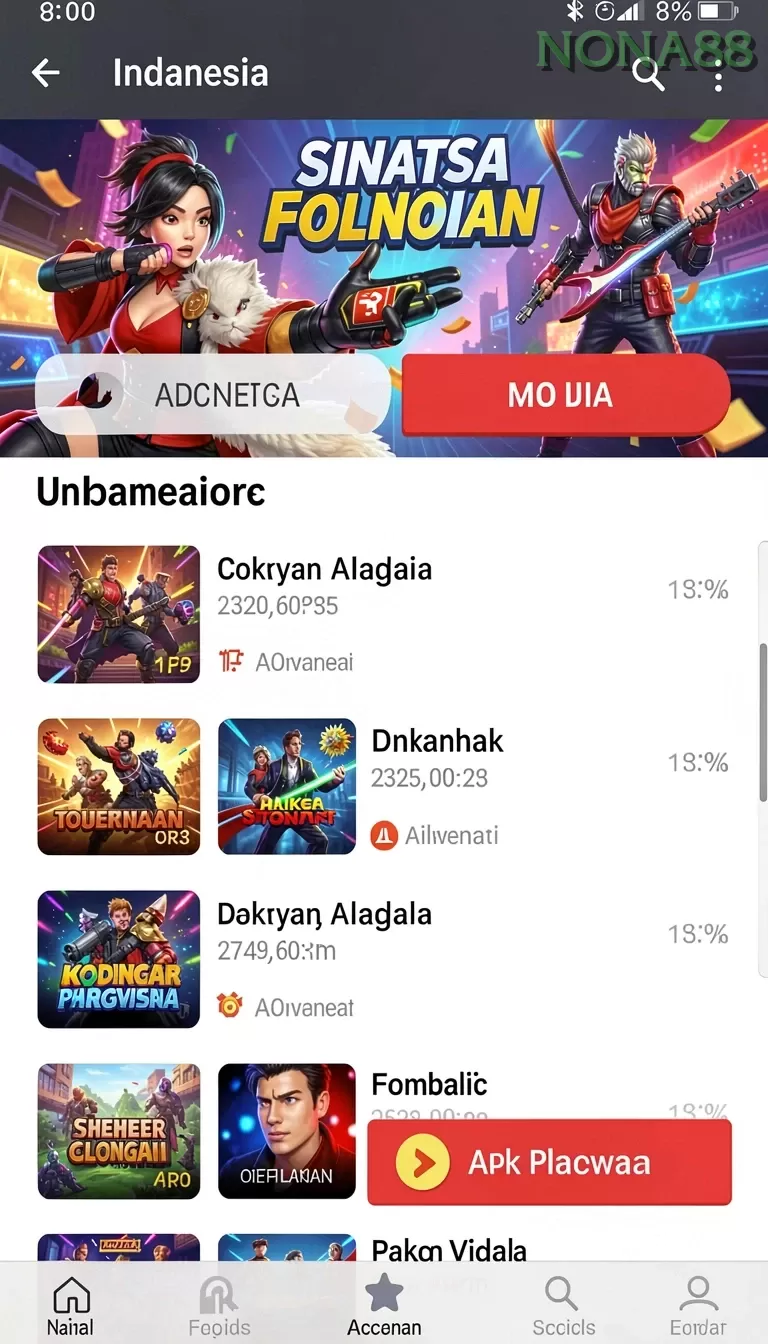 Cuplikan layar WAKTOGEL — menu navigasi