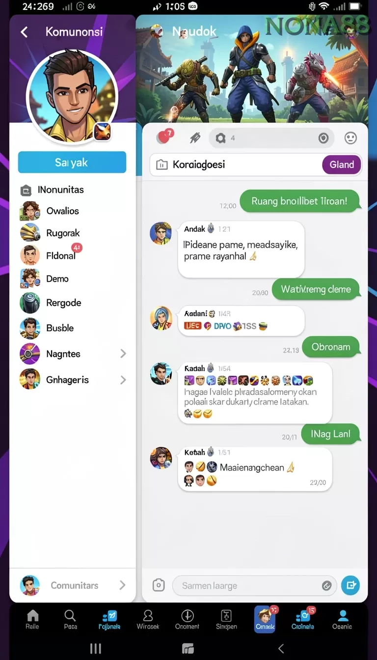 Cuplikan layar 98SPIN — pengaturan akun